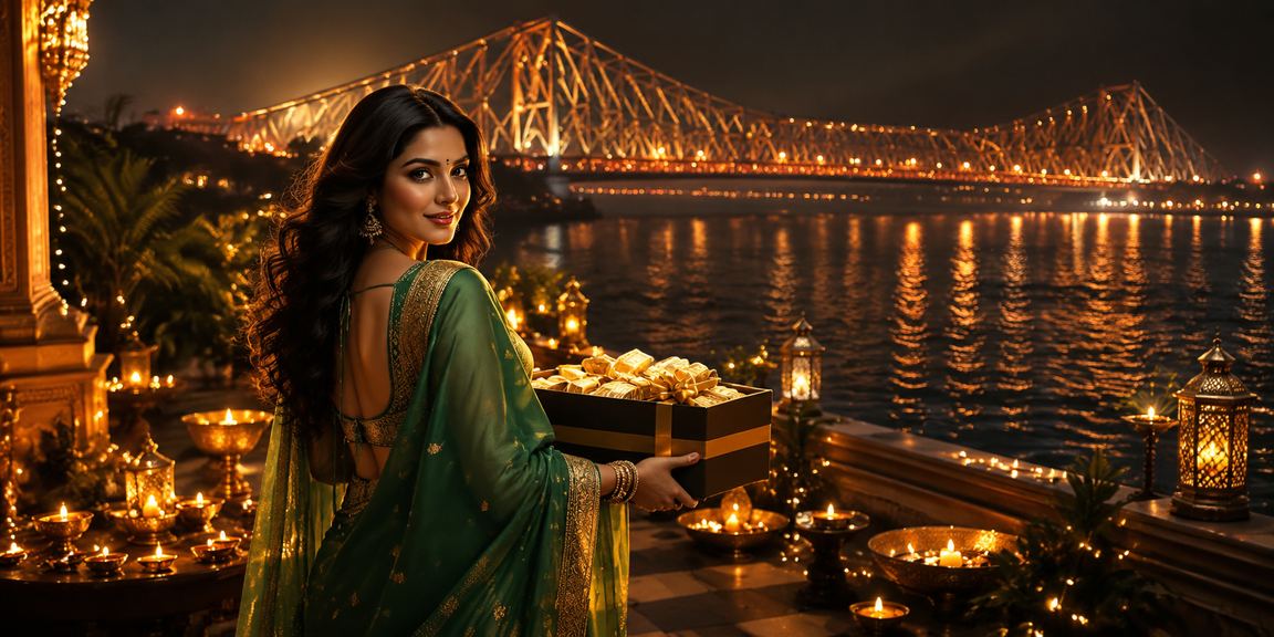 Elegant casino environment with traditional Indian attire in Kolkata