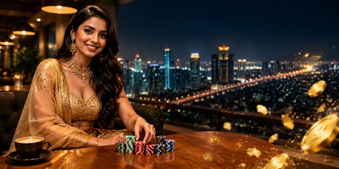Players placing bets in Pune city amid festive attire